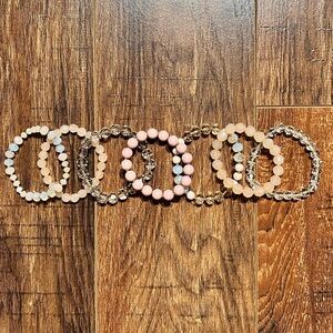 Blush Beaded Bracelets